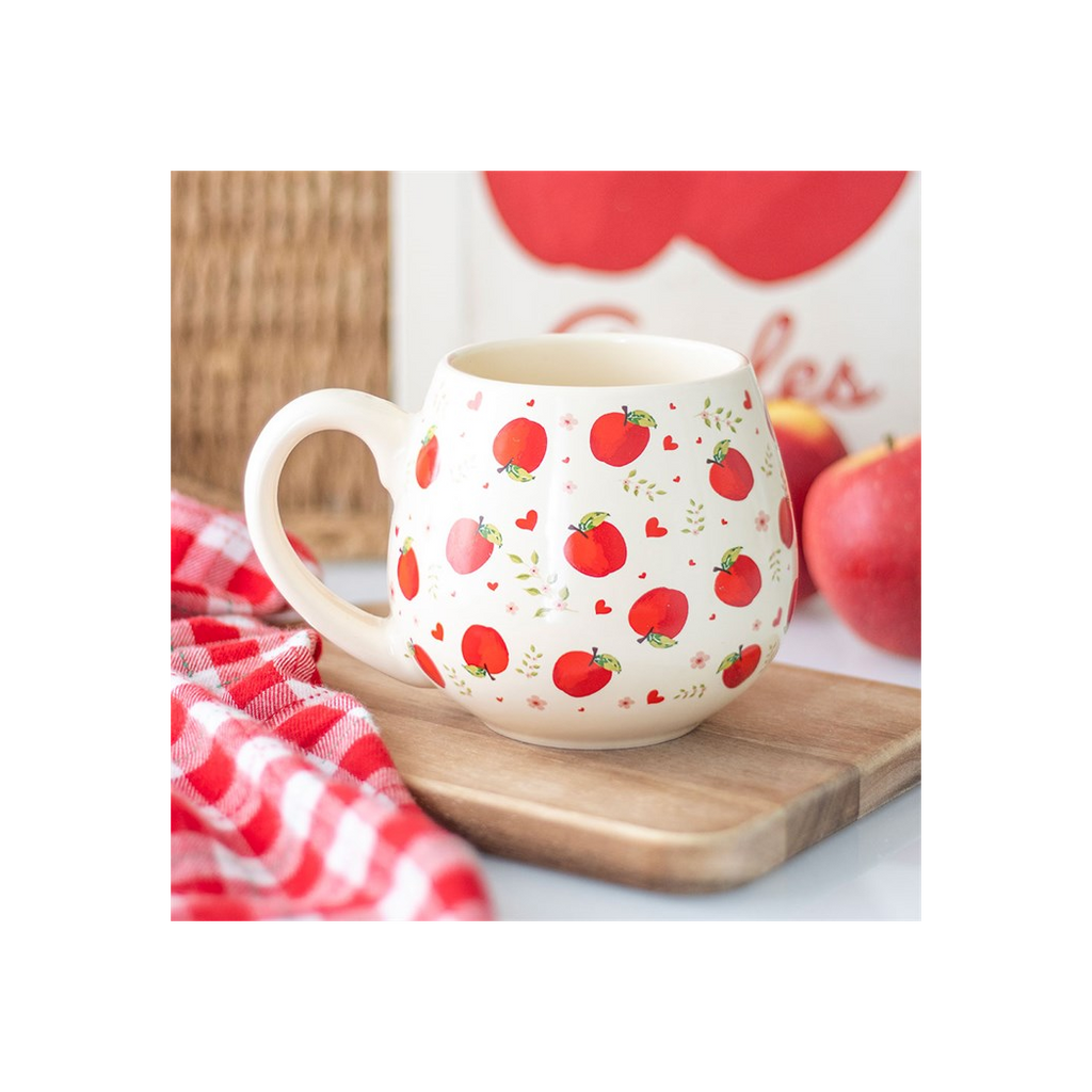 Apple Print Rounded Mug-4