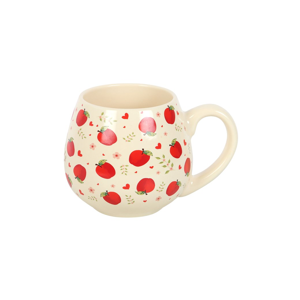 Apple Print Rounded Mug-2