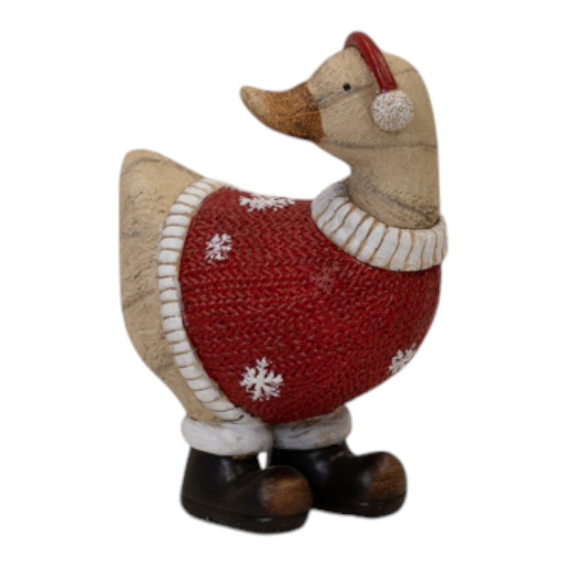 The Cosy Christmas Duck Figurine-0