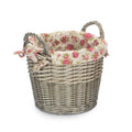 Craft Wicker Basket With Garden Rose Lining-0