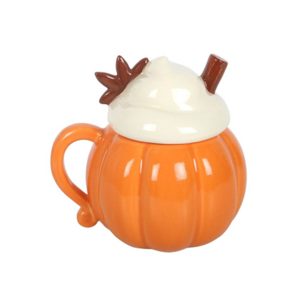 Pumpkin Cream Lidded Mug-0