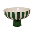 Green and White Ceramic Bowl Decor.-0