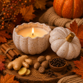 Smells Like Autumn Pumpkin Candle in White Speckled Jar-0