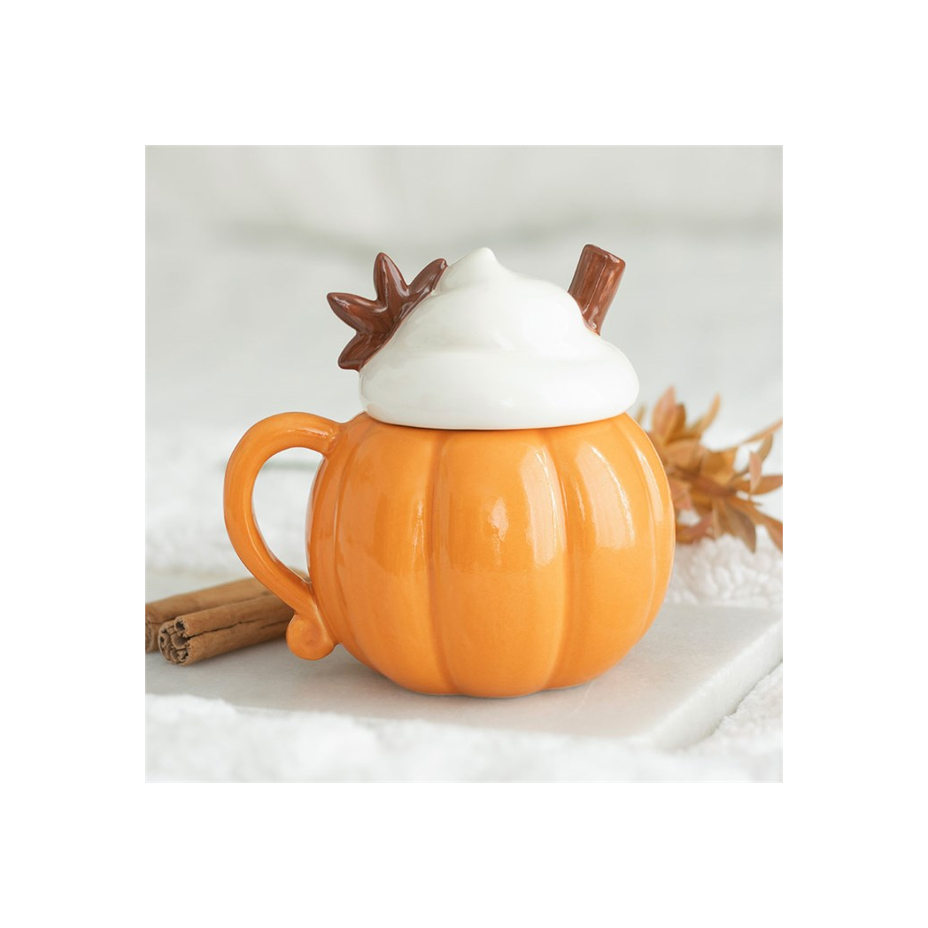 Pumpkin Cream Lidded Mug-3